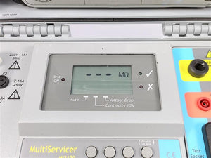 Metrel MultiServicer MI2170 Safety Tester w/ Cables, Software CD & User Manual