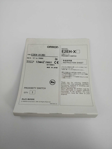 OMRON E2EH-X12B1 Proximity switch 12-24VDC 12mm