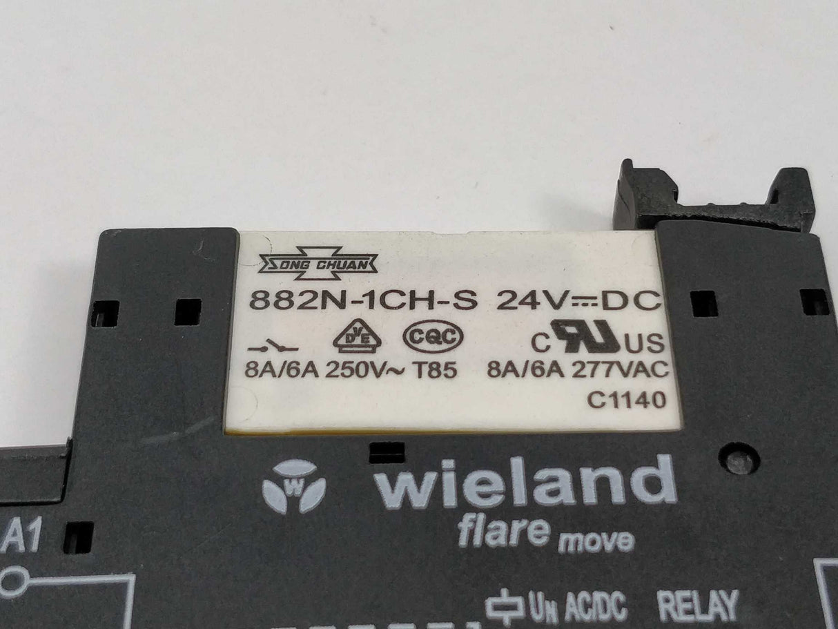 Wieland 80.063.4021.1 socket with 882N-1CH-S relay