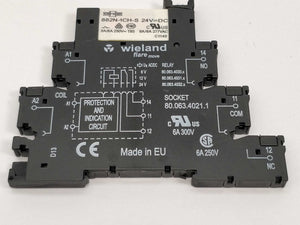 Wieland 80.063.4021.1 socket with 882N-1CH-S relay