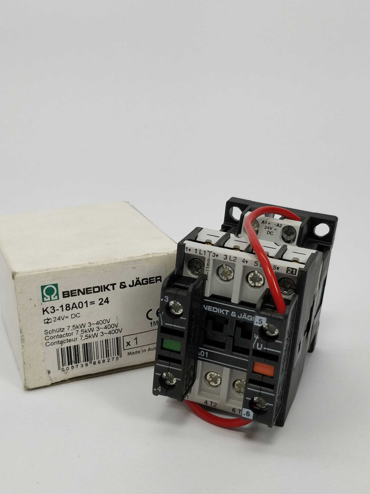 Benedikt & Jäger K3-18A01 Contactor 7,5kW 3~400V