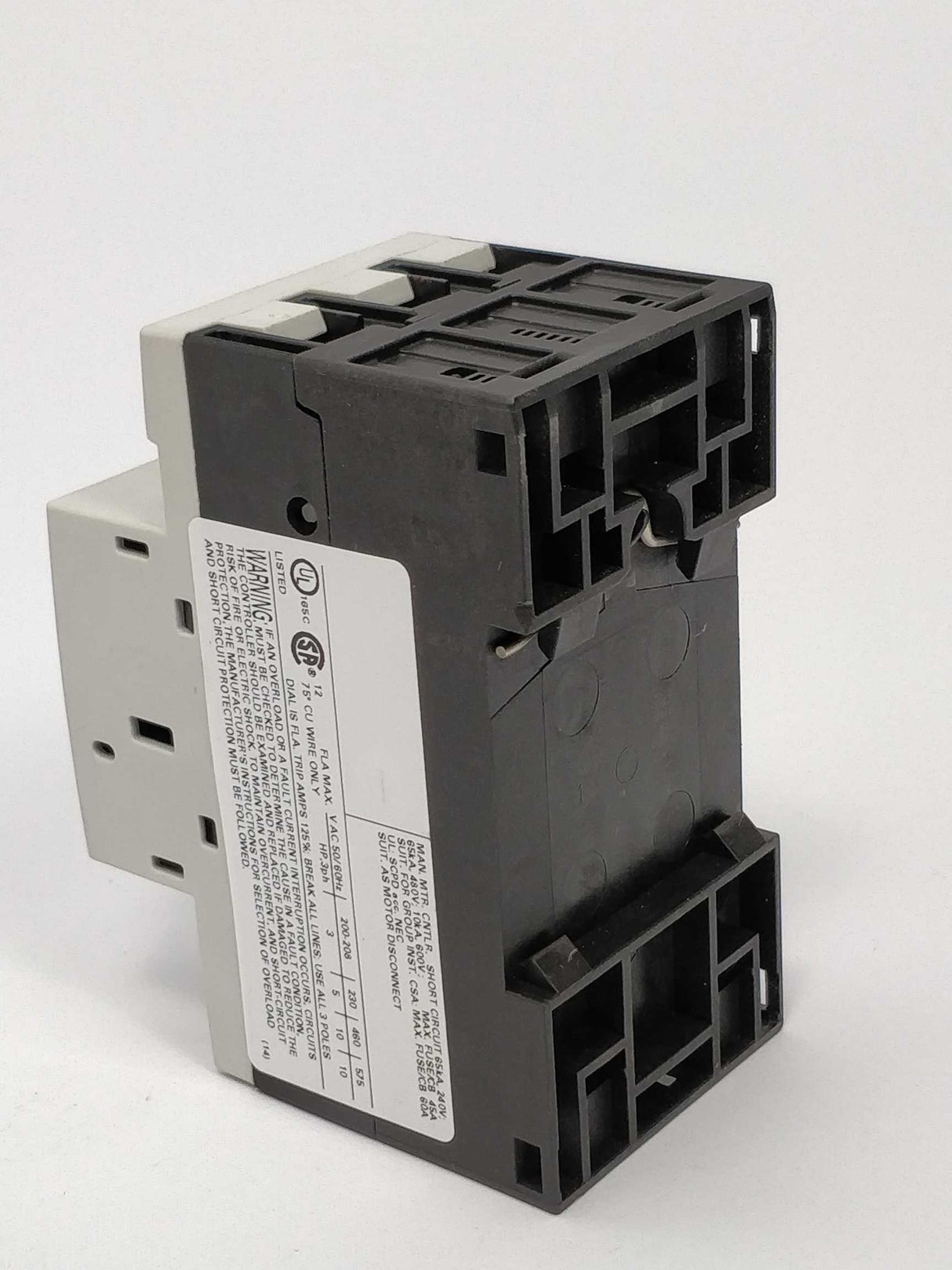 Siemens 3RV1011-1KA10 Sirius Circuit breaker E07