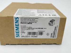 Siemens 3RV2011-1KA40 Sirius Circuit breaker E02