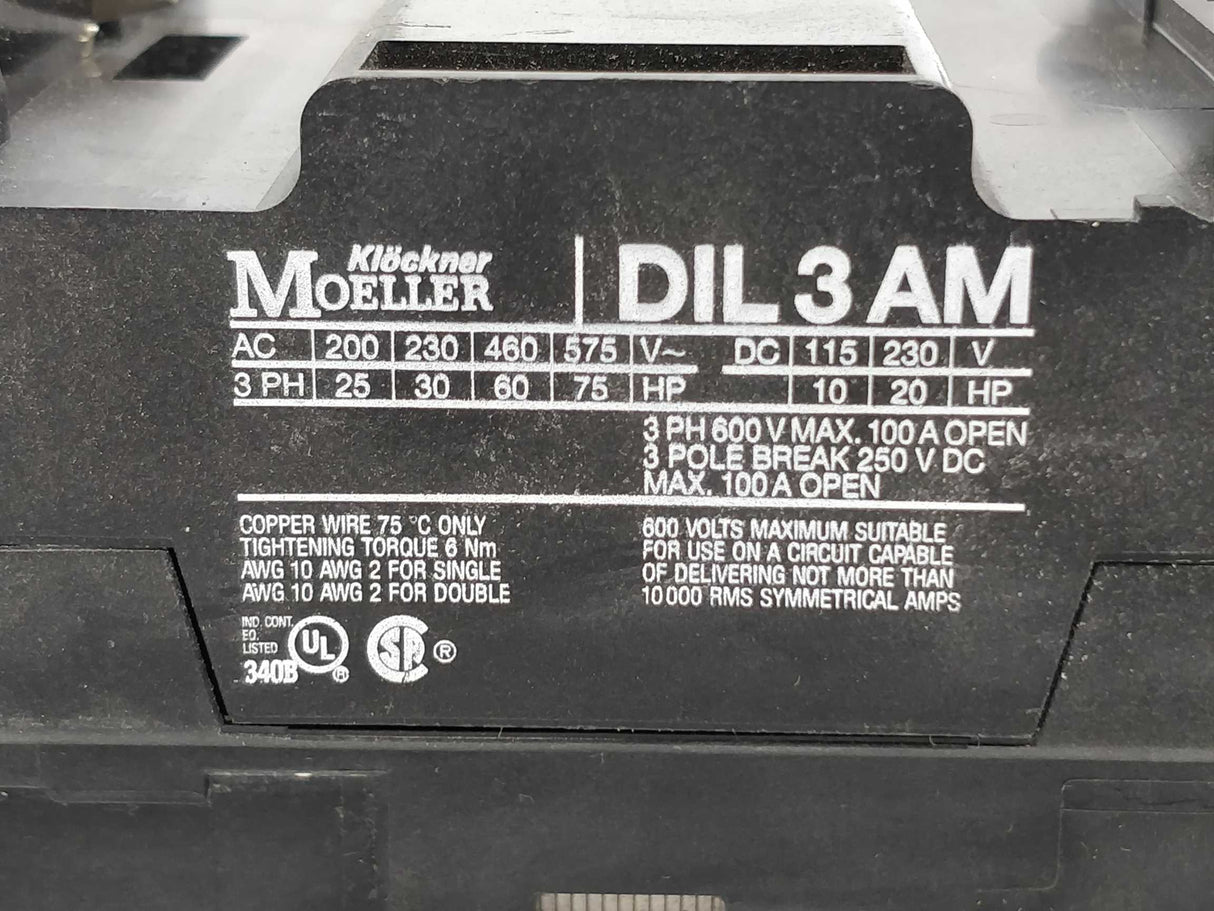 MOELLER DIL3AM Contactor