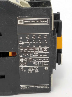 TELEMECANIQUE CA3 DN40 Control relay