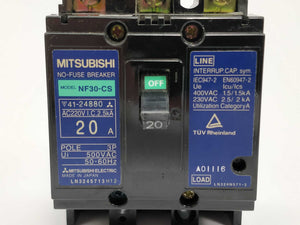 Mitsubishi NF30-CS No-fuse breaker 20A 3P 500VAC