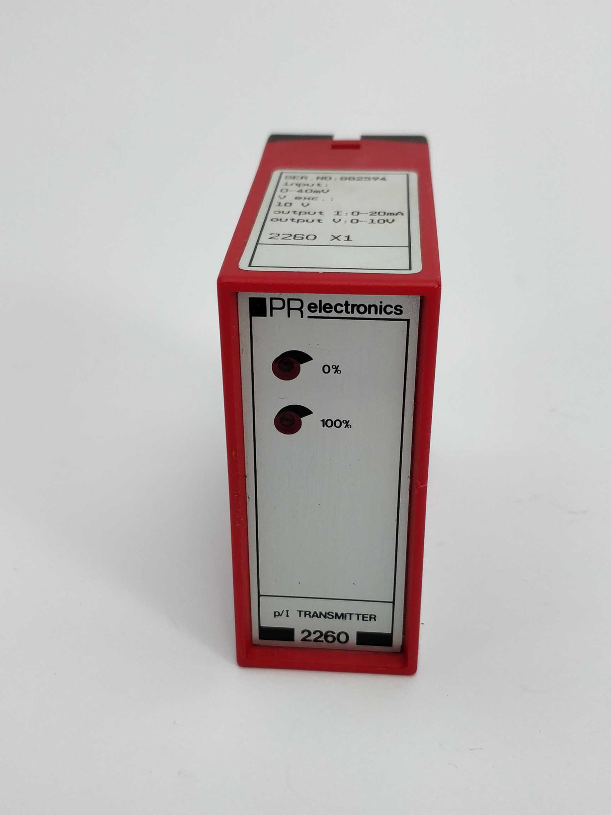 PR Electronics 2260 X1 p/I transmitter type.X