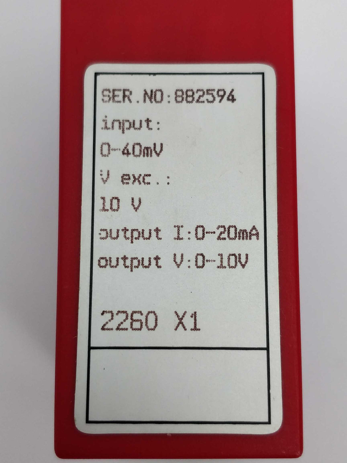 PR Electronics 2260 X1 p/I transmitter type.X