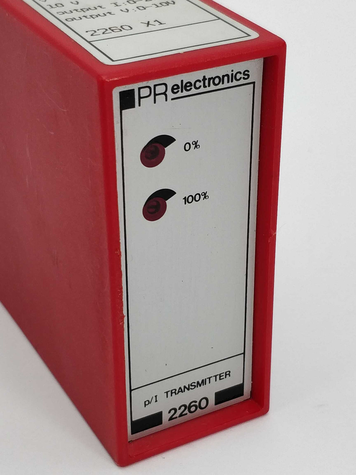 PR Electronics 2260 X1 p/I transmitter type.X