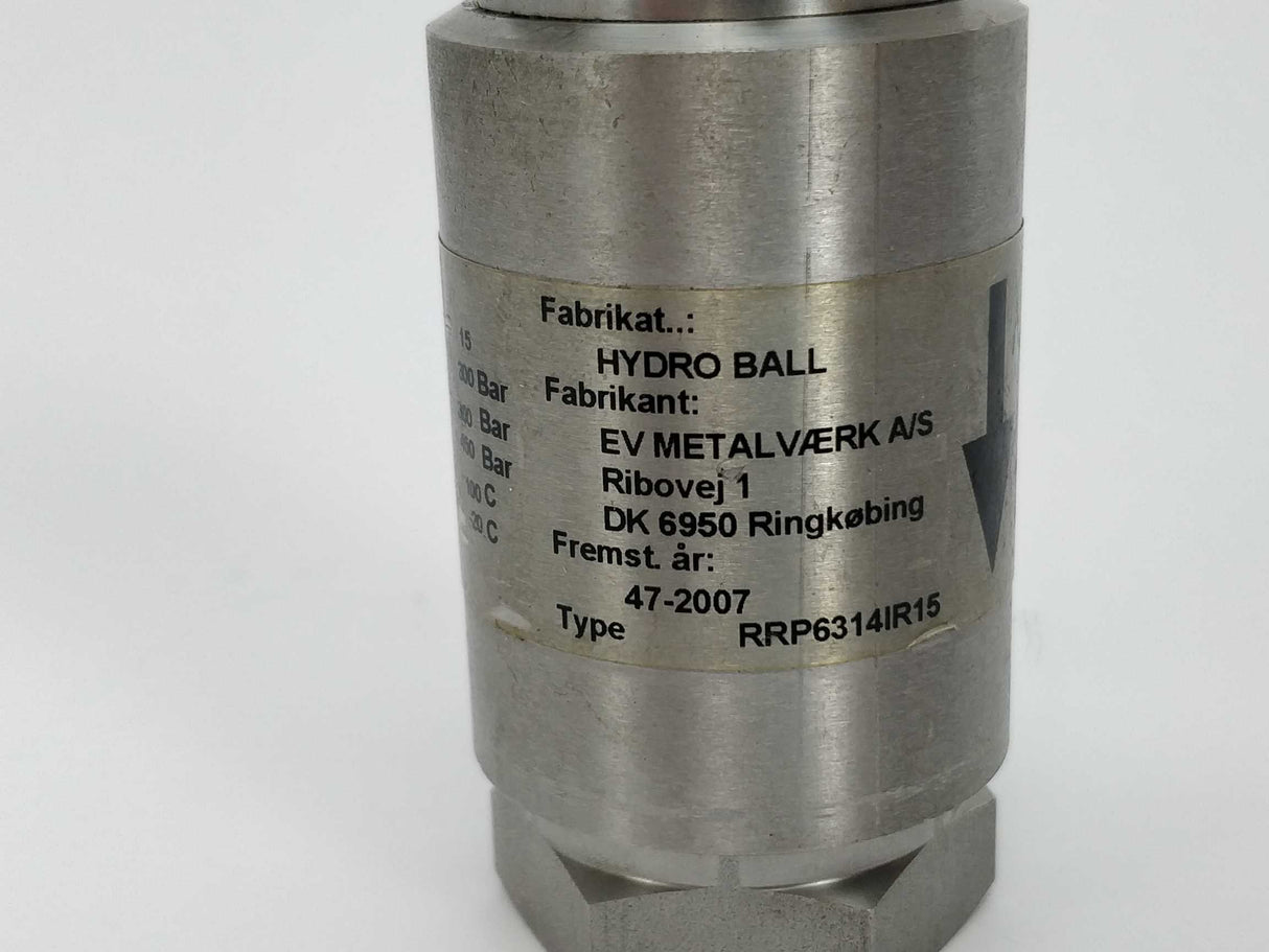 EV Metalværk 2472+070 RRP6314IR15 Hydro ball