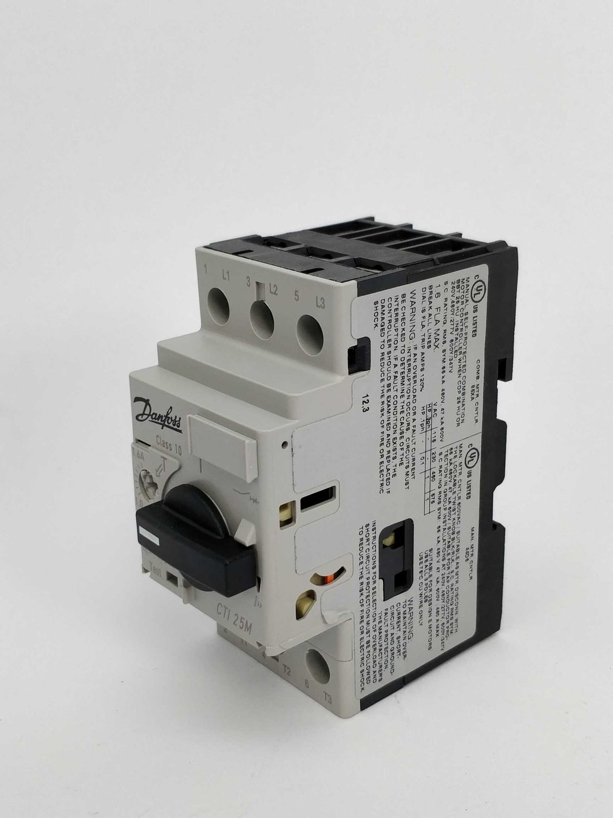 Danfoss CTI 25M 1.0-1.6A circuit breaker