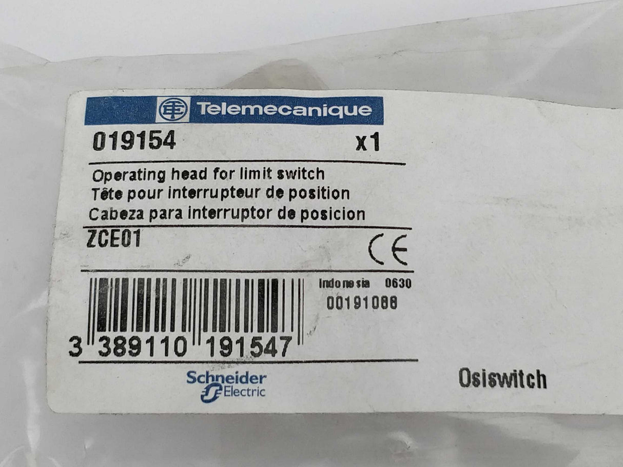 TELEMECANIQUE 019154 ZCE01 Operating head for limit switch