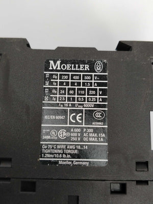 MOELLER DIL A-40 Auxiliary contact block 230C coil