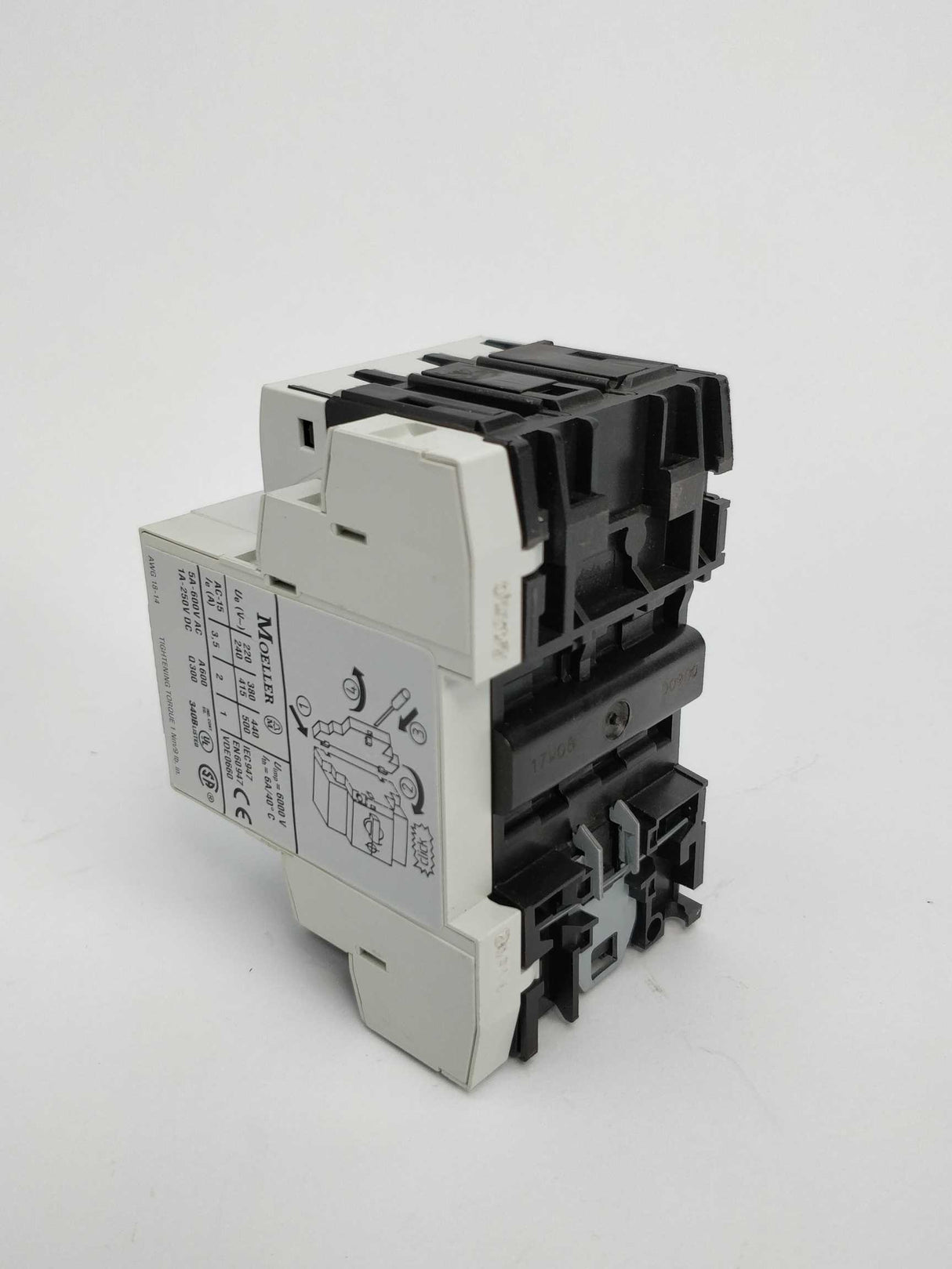 MOELLER PKZM0-1,6 Motor controller with NHI21-PKZ0