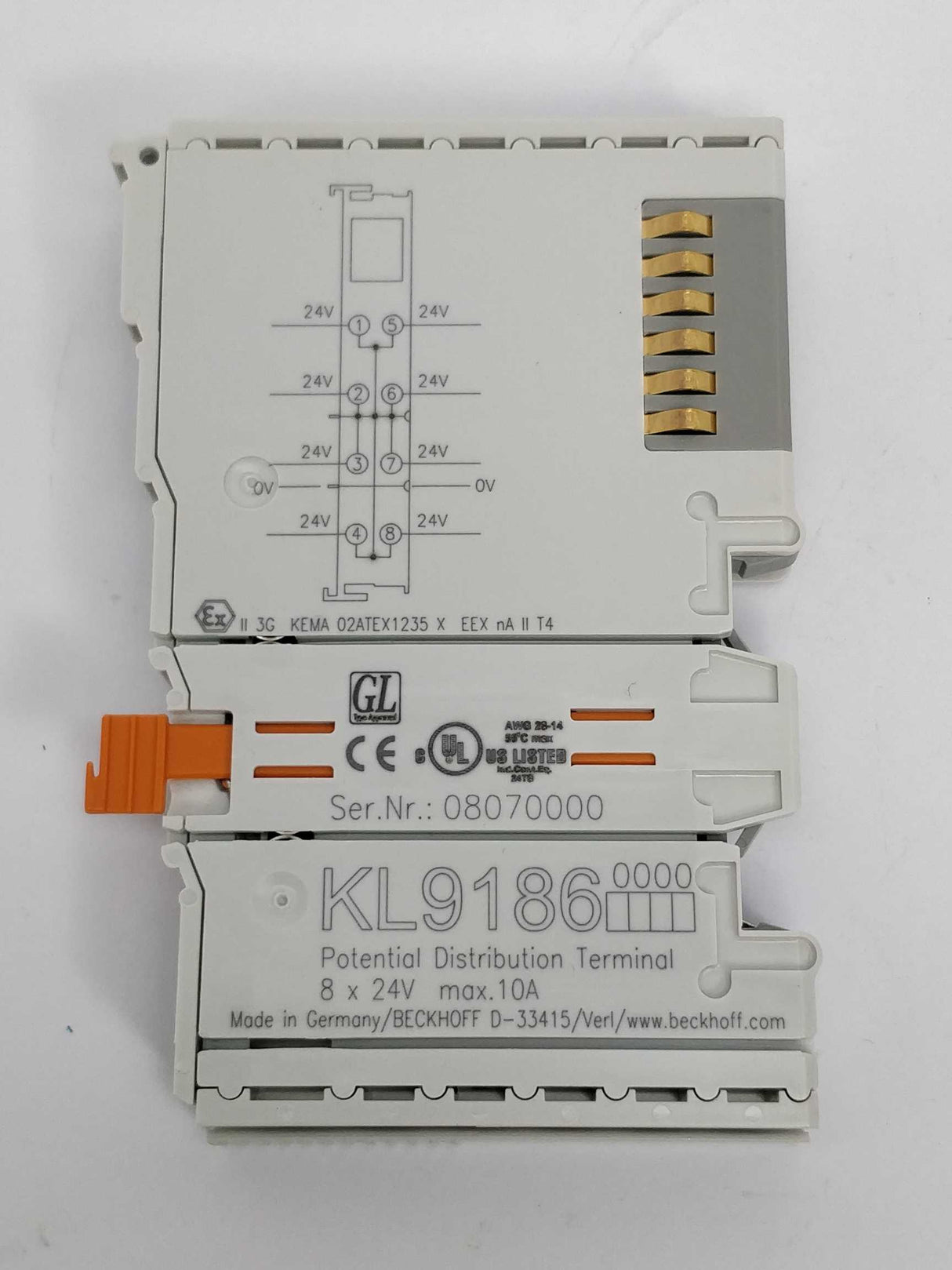 Beckhoff KL9186 Potential distribution terminal