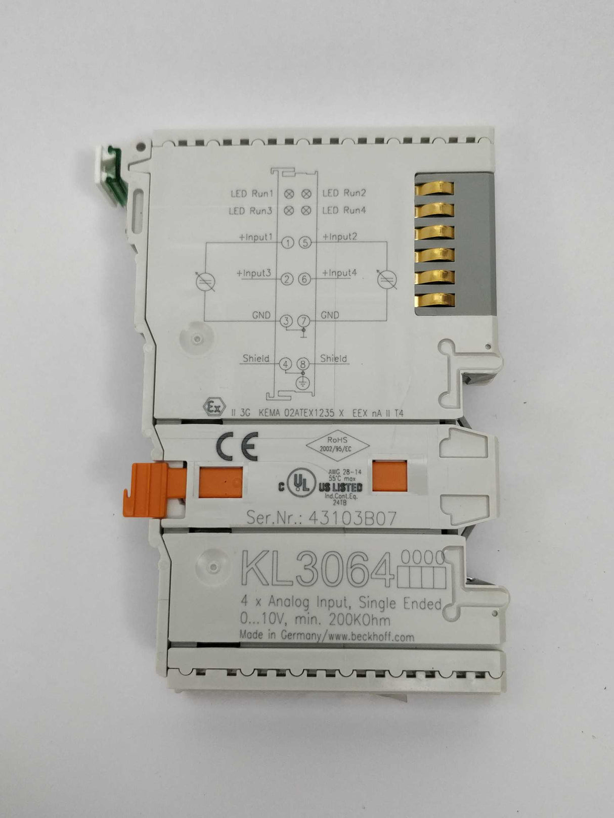 Beckhoff KL3064 4-channel analog input,