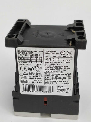 Siemens 3RT1017-1BB42 Power contactor