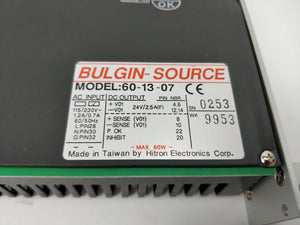 Bulgin-Source 60-13-07 Power Supply 24V 2.5A