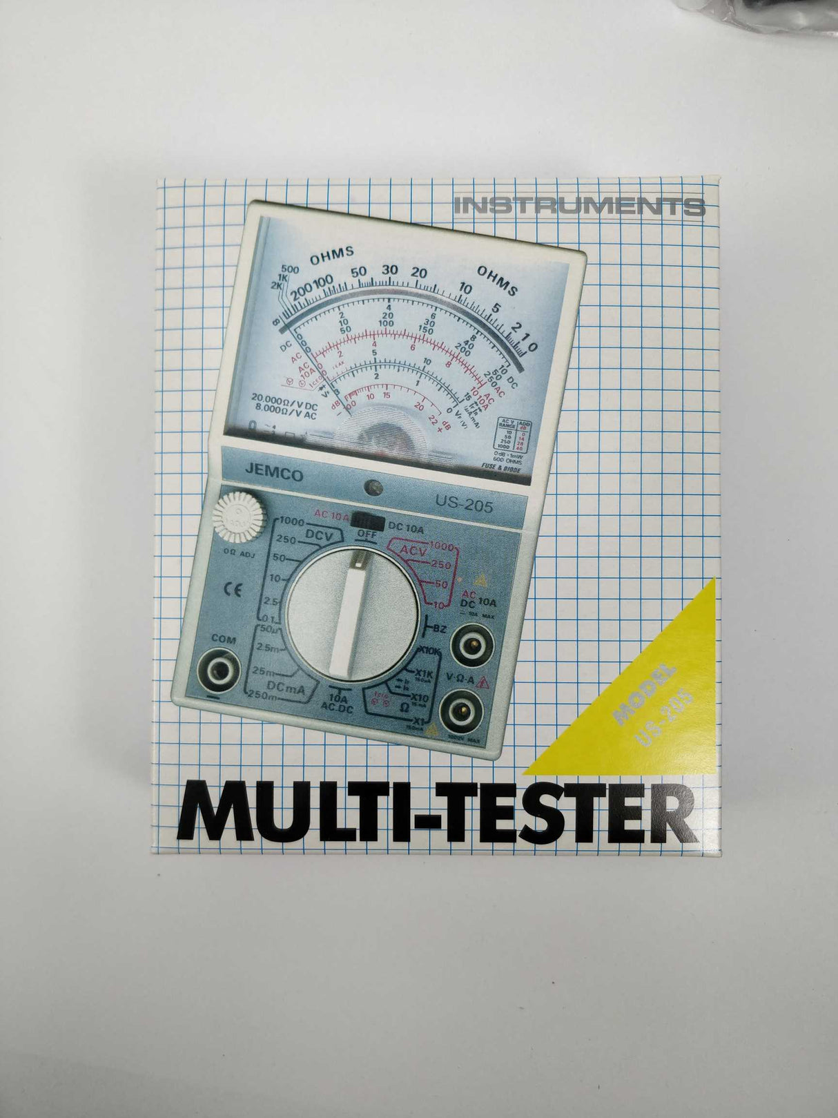 INSTRUMENTS Model US-205 MULTI-TESTER Analog Multimeter, factory seconds,