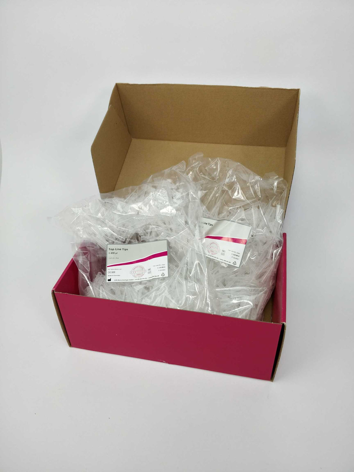 AHN Biotechnologie 1-110-60-0 Top-Line Tips 1-200ul, 2 bags, 2000 pcs/box