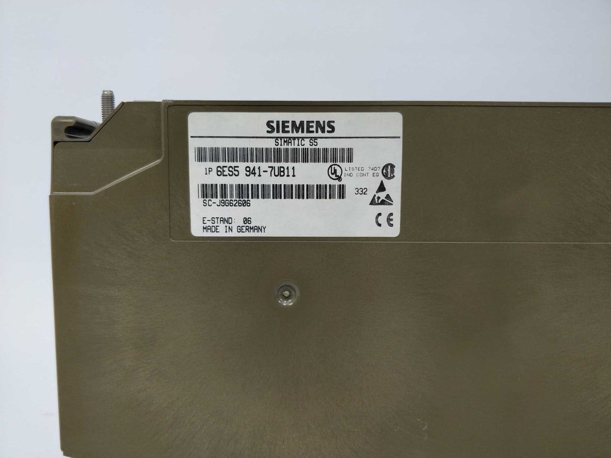 Siemens 6ES5 941-7UB11 E-Stand: 06 Simatic S5