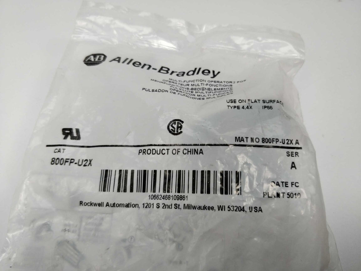 ALLEN-BRADLEY 800FP-U2X Ser A Push Button Pack of 2