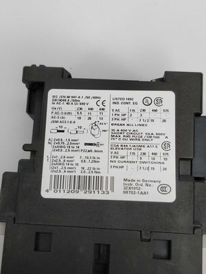 Siemens 3RT1026-1BB40 Power contactor E:05 & 3RT1926-1BB00