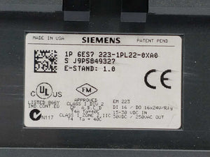 Siemens 6ES7 223-1PL22-0XA0 Digital I/O EM 223, E.1.0