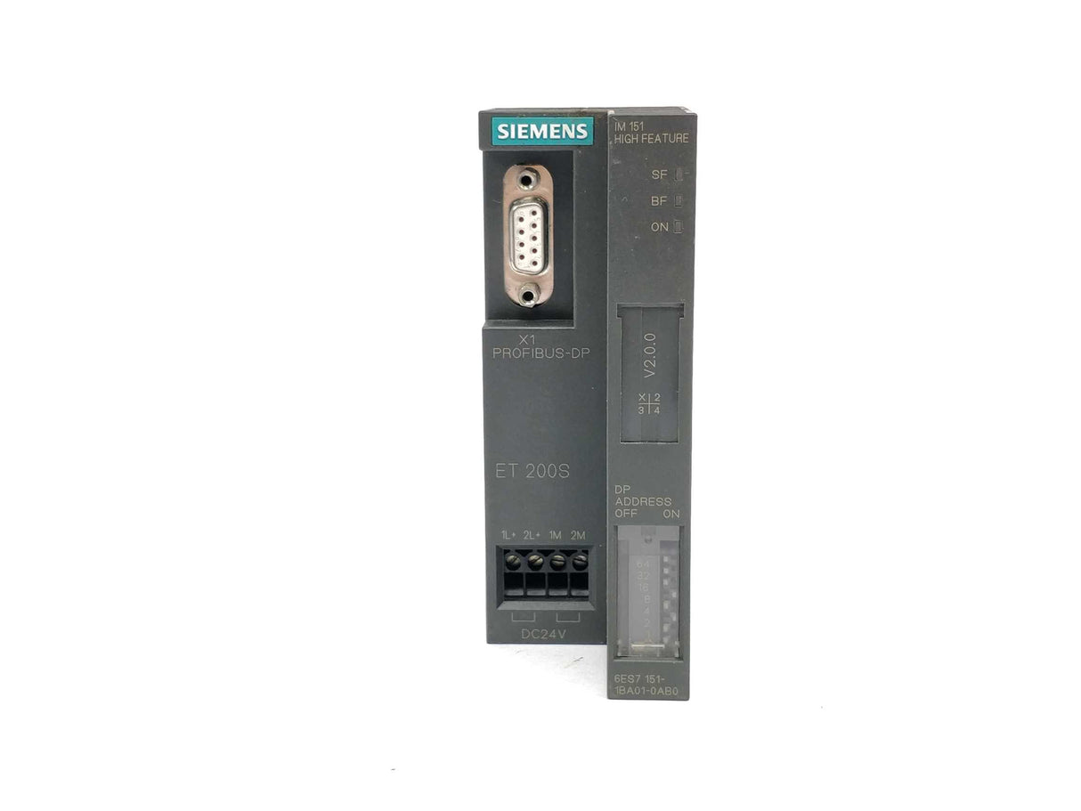 Siemens 6ES7151-1BA01-0AB0 Interface Module ET 200S. E.01