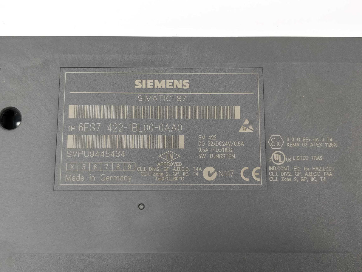 Siemens 6ES7422-1BL00-0AA0 SIMATIC S7-400 SM 422 Module E.04