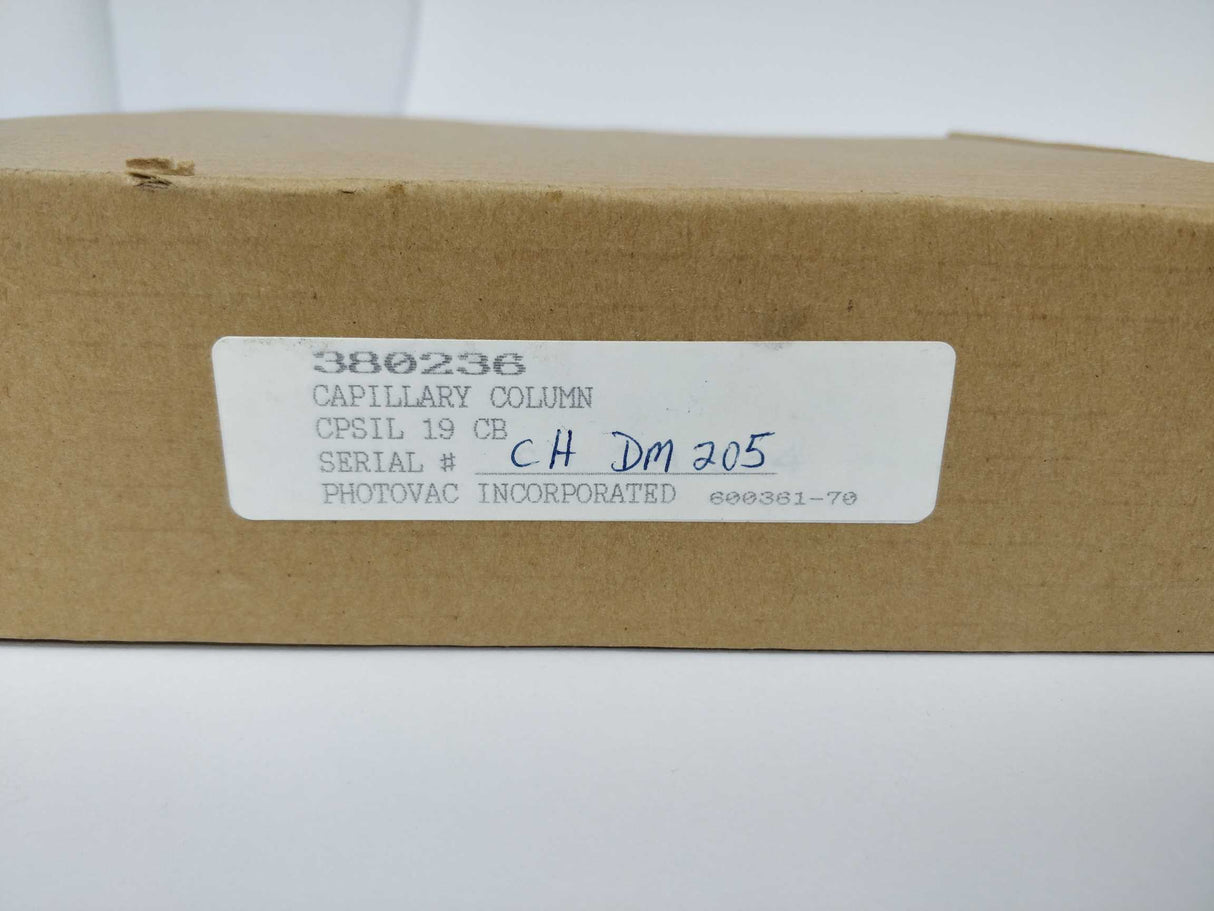 Photovac 380236 Capillary column CPSIL 19 CB