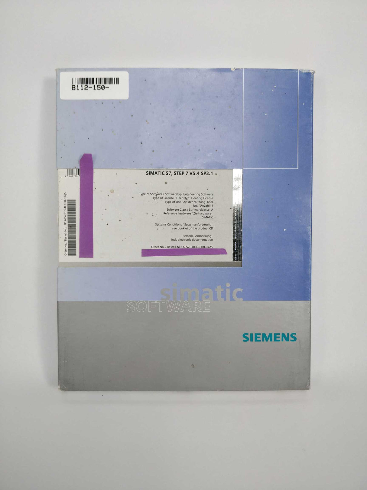 Siemens 6ES7810-4CC08-0YA5 SIMATIC S7, STEP 7