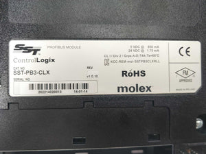 SST SST-PB3-CLX Profibus scanner module REV. V1.0.10