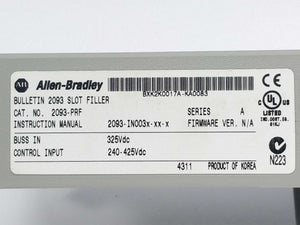 AB 2093-PRF BULLETIN 2093 Slot Filler Ser. A