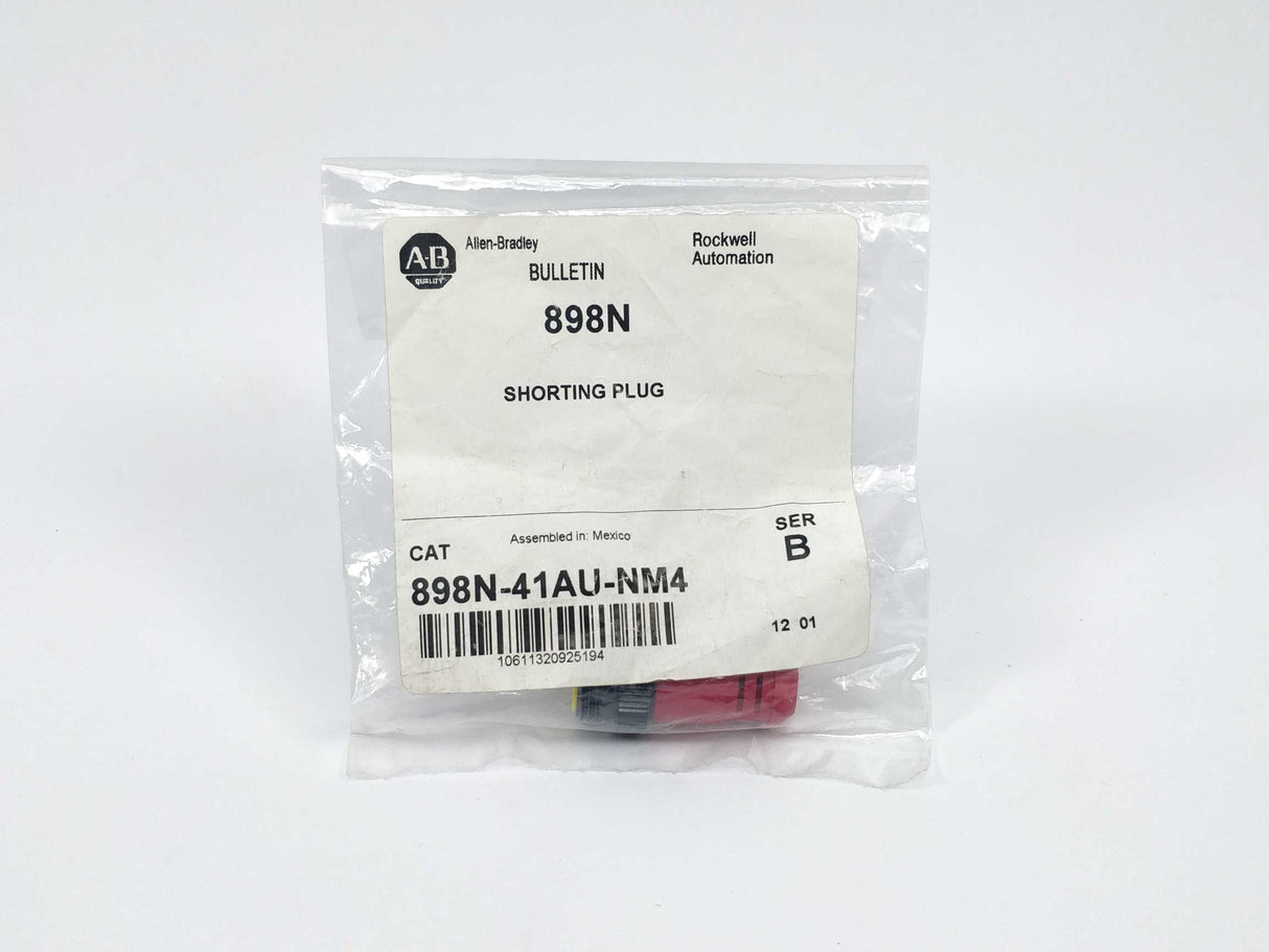 ALLEN-BRADLEY 898N-41AU-NM4 Shorting Plug 4-PIN Connector, Ser. B