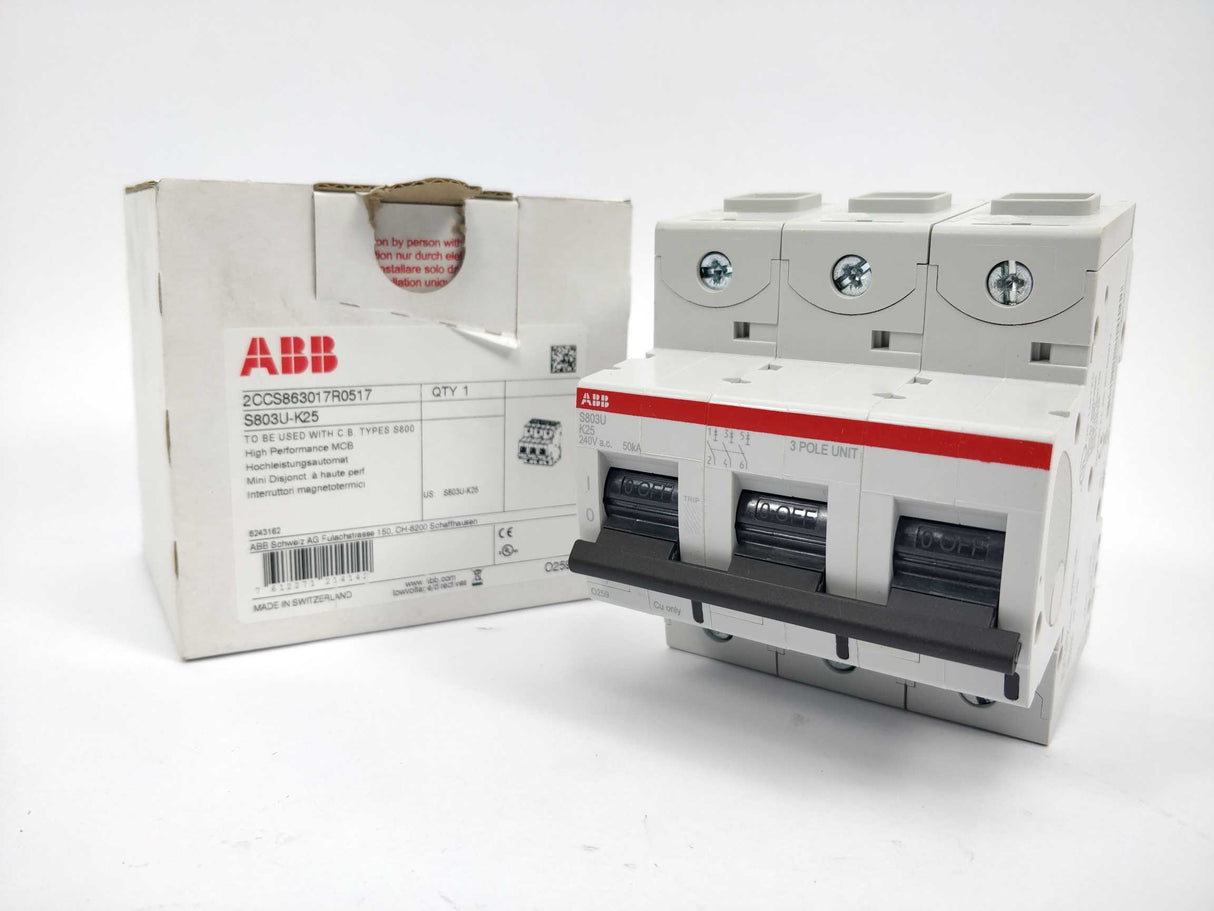 ABB 2CCS863017R0517 S803U-K25 High Performance MCB