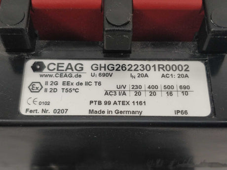 Ceag GHG2622301R0002 Safety switch 690V 20A