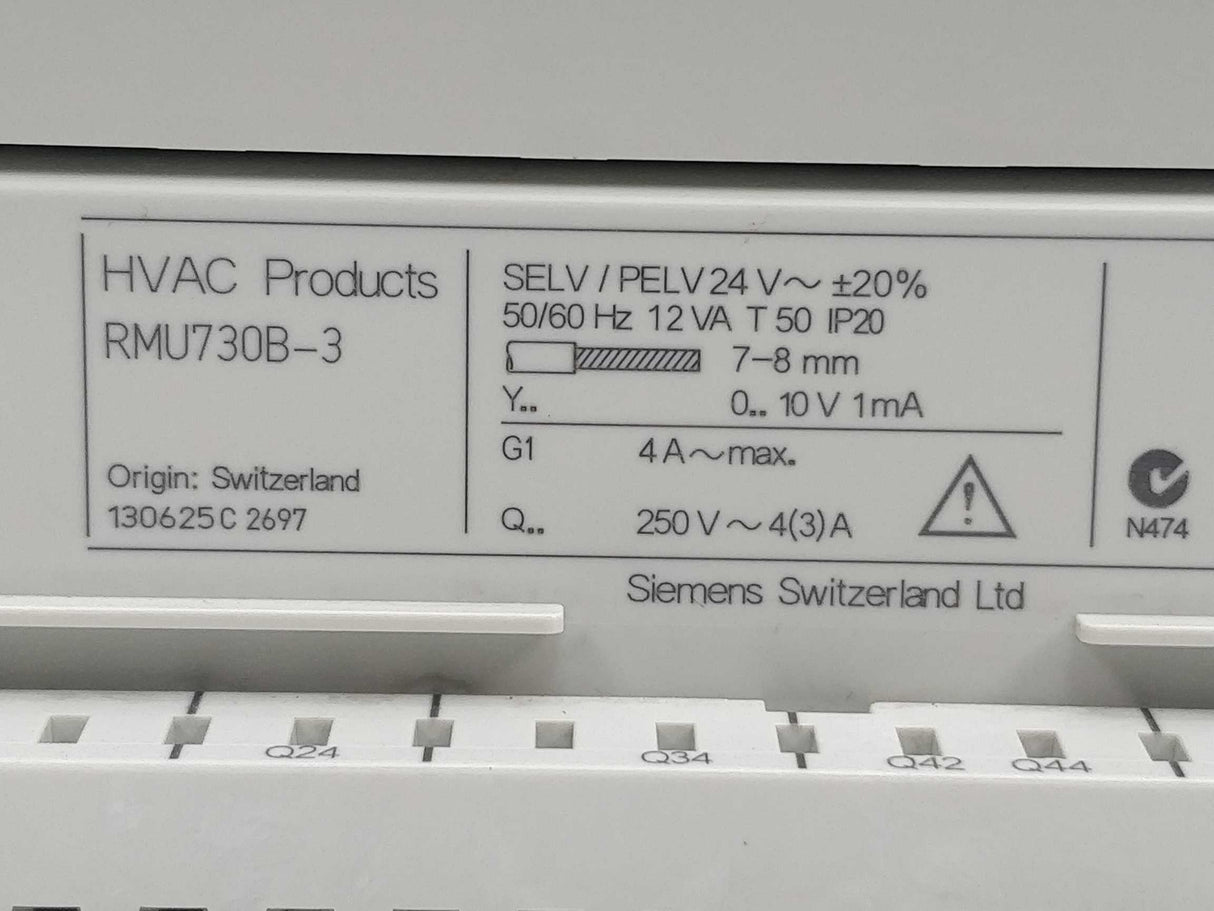 Siemens RMU730B-3 Universal controller 24V~±20%