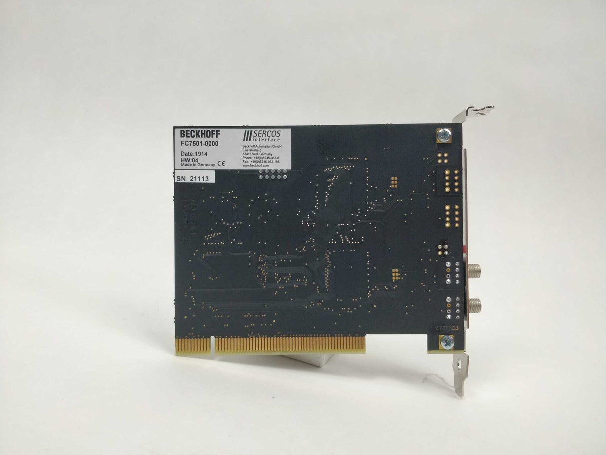 Beckhoff FC7501-0000 Interface card, 1 channel, PCI bus