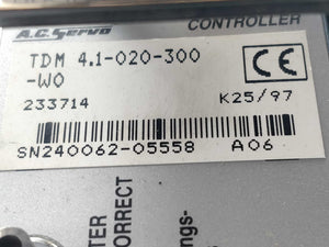 BOSCH INDRAMAT TDM4.1-020-300-W0 Servo drive 233714