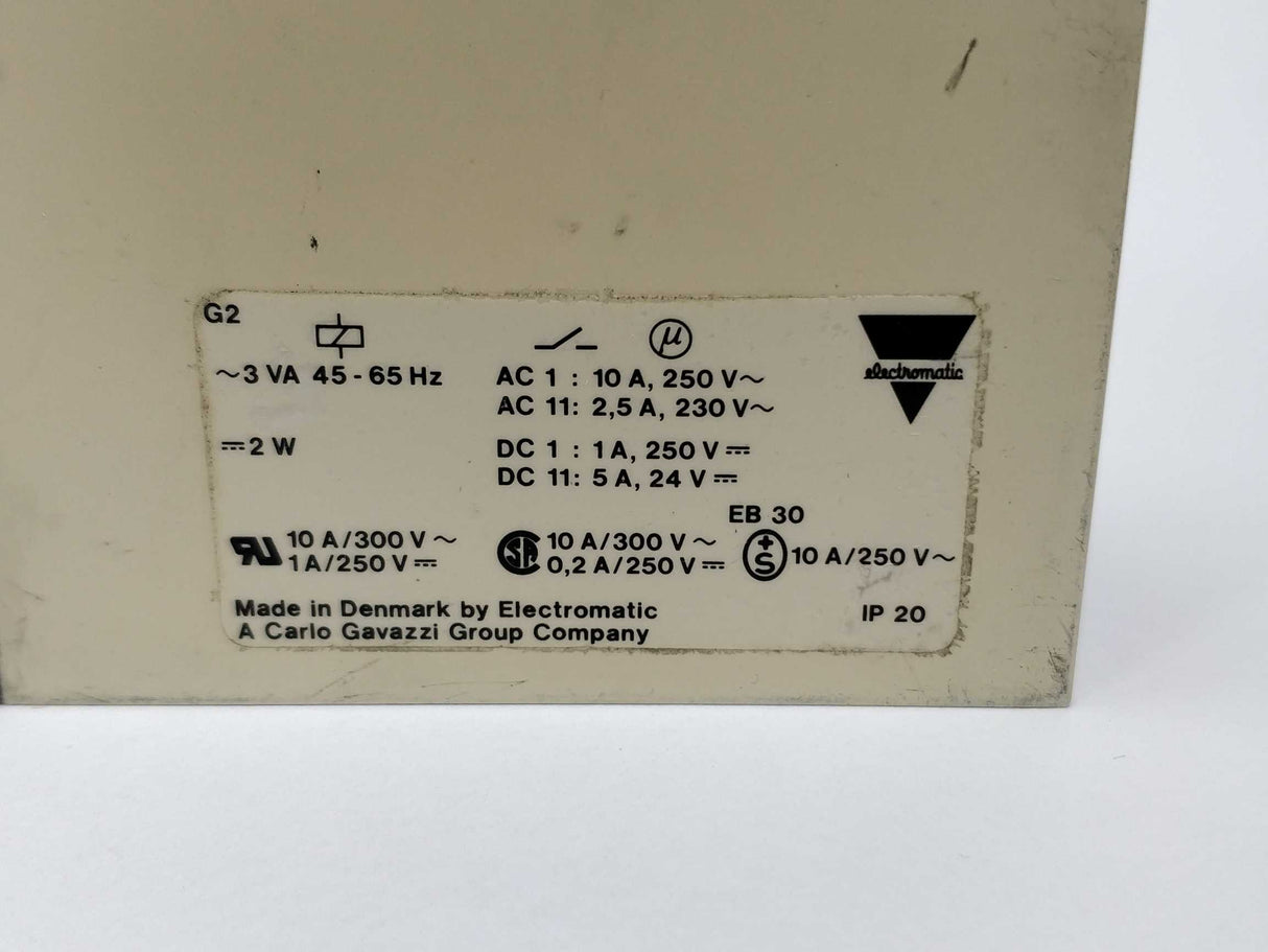 Electromatic S183 156 230 Sensor control 230V 50/60Hz