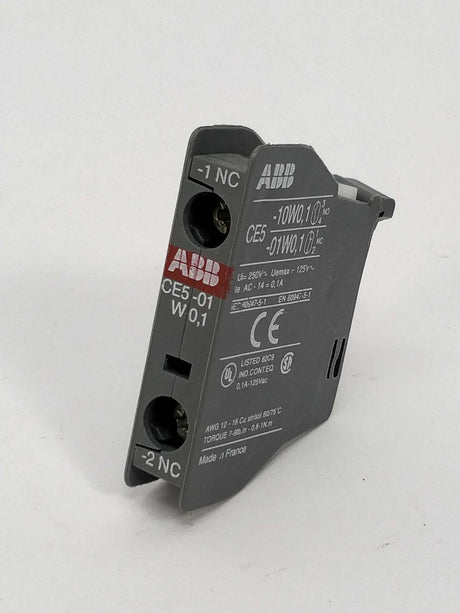 ABB CE5-01 W 0,1 Auxiliary Contact Block 3Pcs