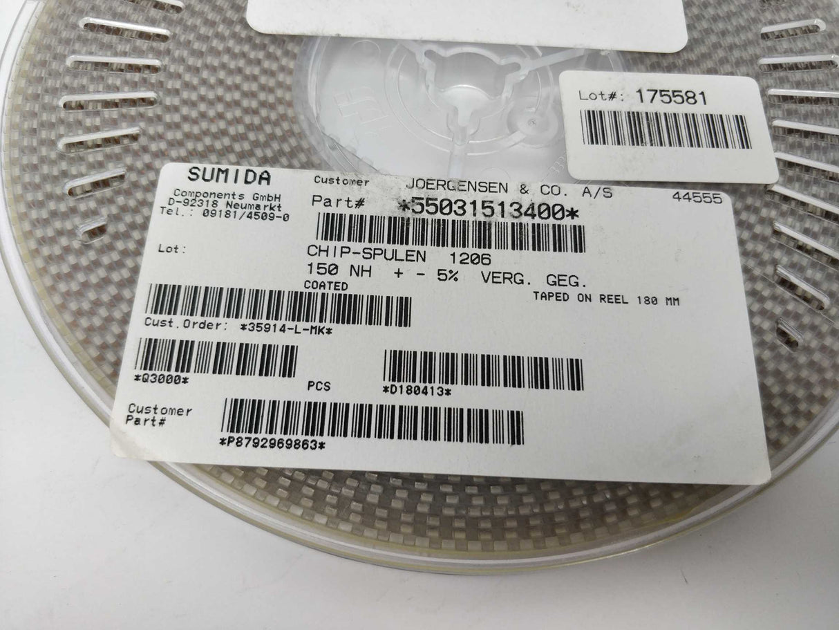 Sumida 55031513400 3000Pcs. Chip-Spule 150nH