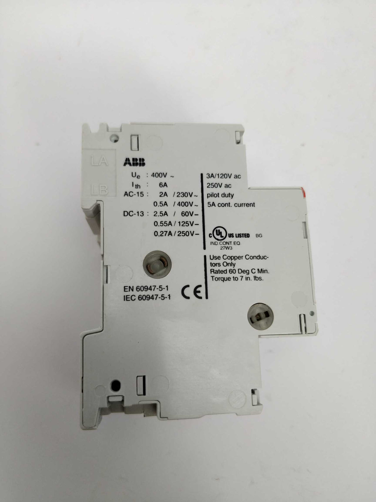 ABB MS325 690V motor starter 0,63-1A with HK-11