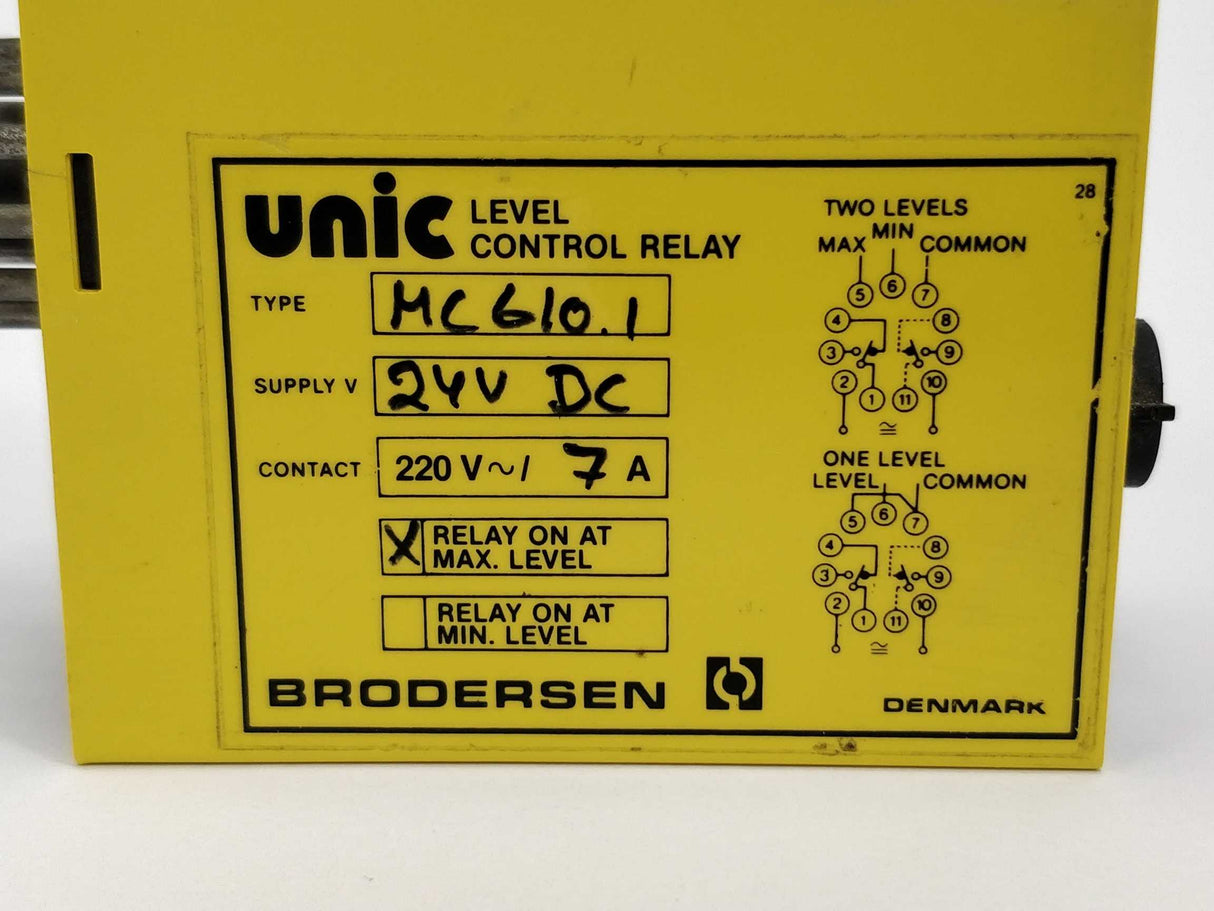 BRODERSEN MC610.1 Unic MC-600 level control relay