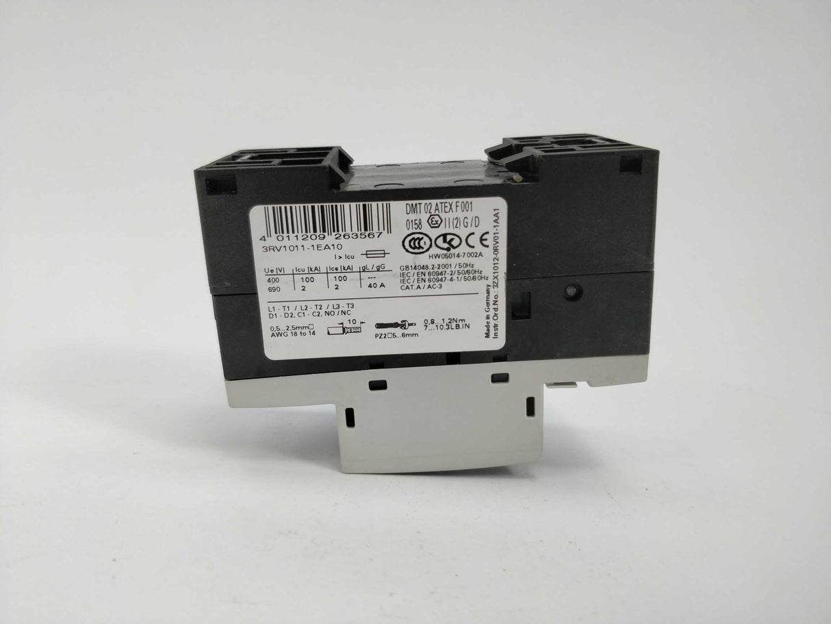 Siemens 3RV1011-1EA10 Circuit breaker E05