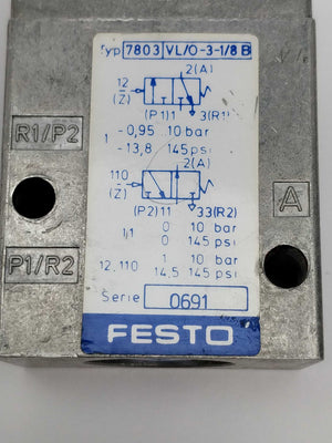 Festo 7803 VL/O-3-1/8 B Pneumatic valve