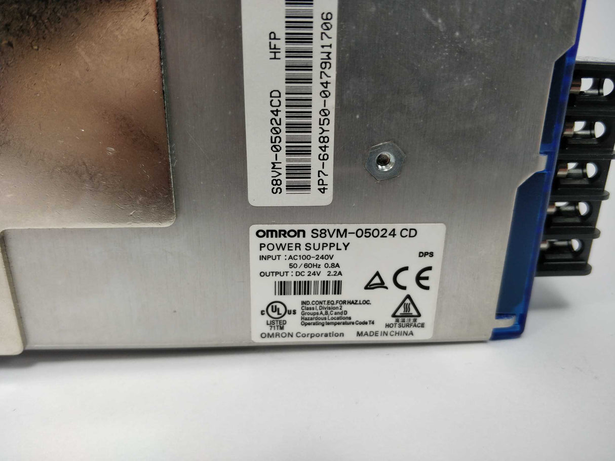 OMRON S8VM-05024CD 24V 2,2A Power supply