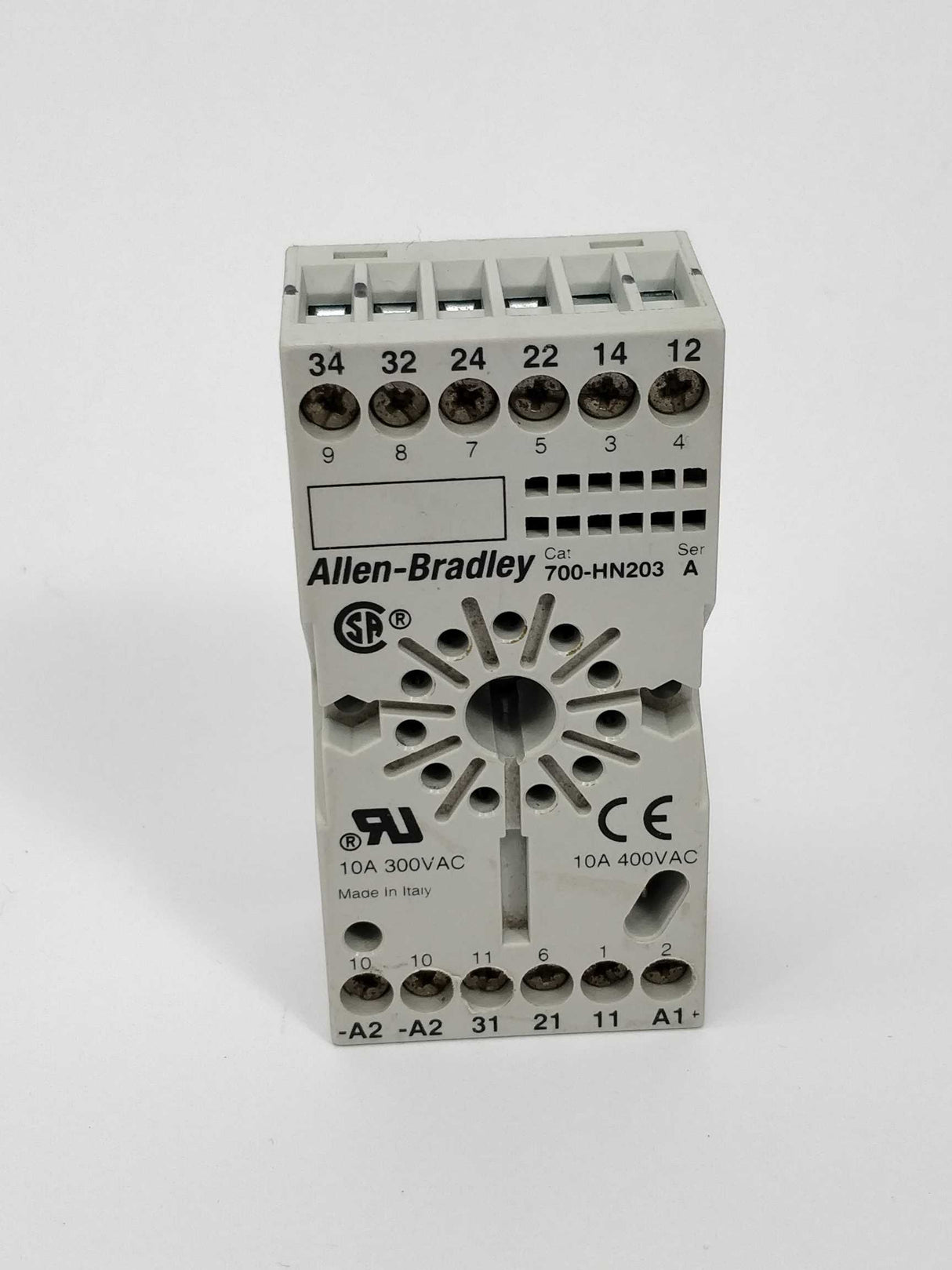 Allan Bradley 700-HN203 Relay socket 10A 400VAC ser:A