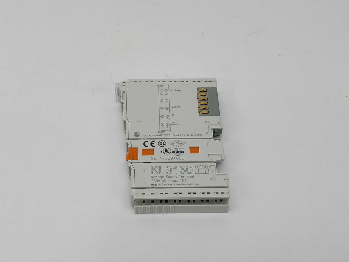 Beckhoff KL9150-0000 Bus terminal 230V AC/max.  10 Pcs./Stück